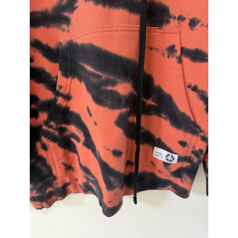 Welcome Skateboards Danny Duncan Hoodie Inkblot Tie Dye Coral Black Size S - Picture 5 of 12